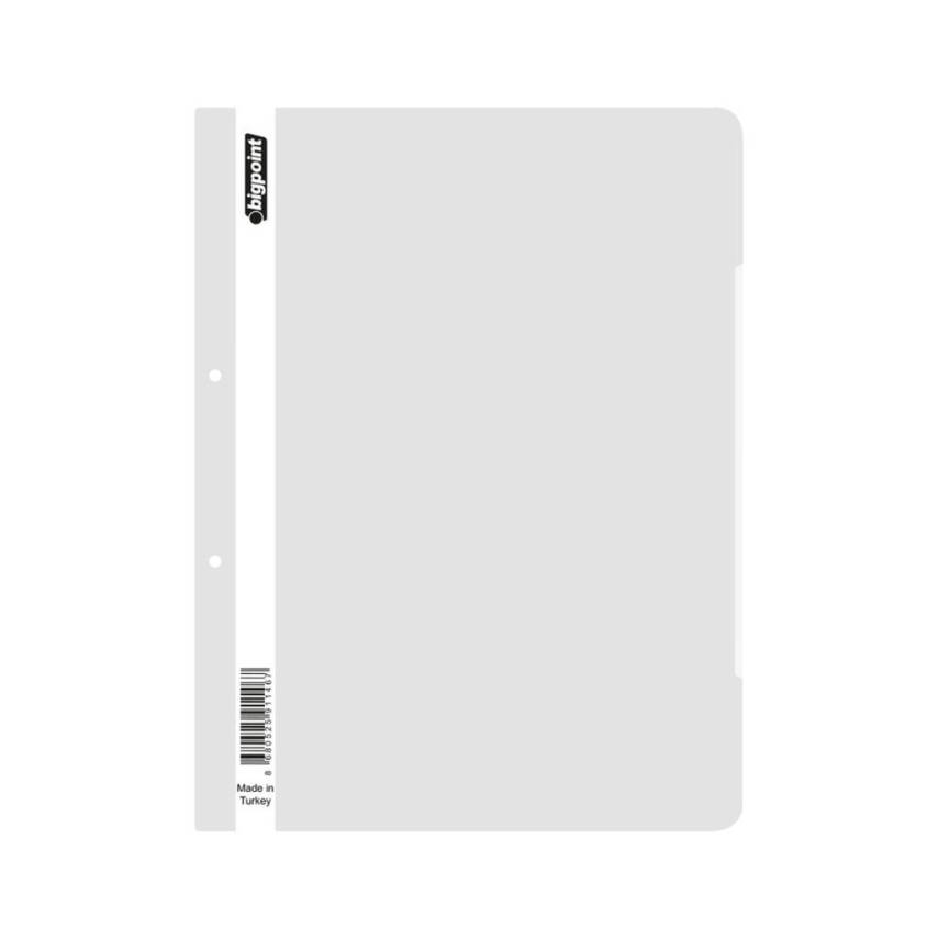 Bigpoint Telli Dosya, 50'li Paket, Standart, A4, Metal Tel, Beyaz - 1