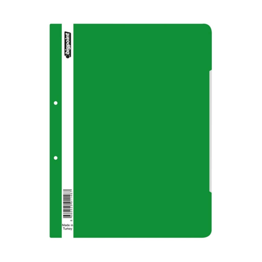 Bigpoint Telli Dosya 50'li Paket, Standart, A4 Poşet Dosya İçin, Yeşil - 1
