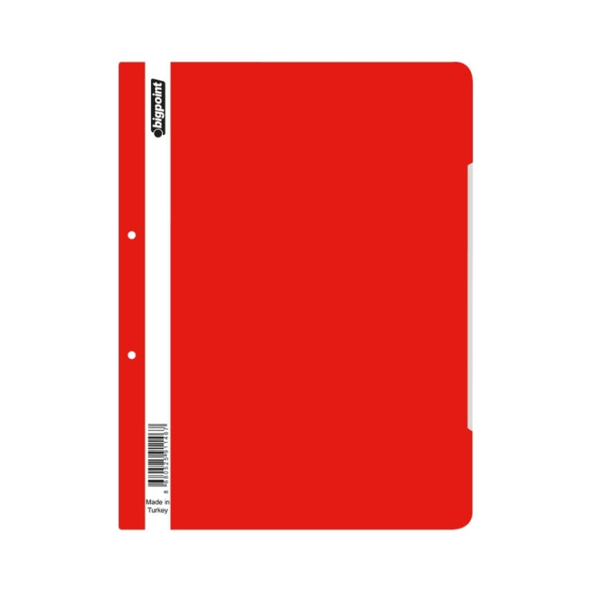 Bigpoint Telli Dosya 50'li Paket, Standart,A4 Poşet Dosya İçin,Kırmızı - 1
