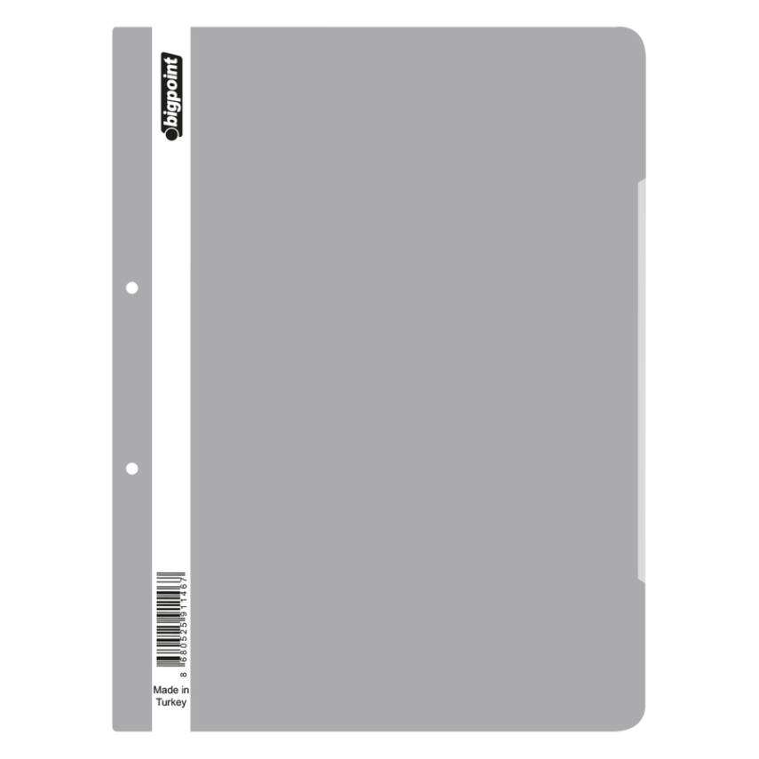 Bigpoint Telli Dosya, 80g, 180 A4 Kapasiteli, Poşet Dosya Uyumlu, Gri - 1