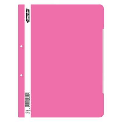 Bigpoint Telli Dosya, 80g, 180 A4 Kapasiteli,Poşet Uyumlu,Pembe - 1