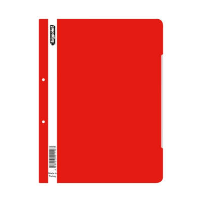 Bigpoint Telli Dosya Kırmızı, Standart, A4 Poşet Dosya İçin, Metal Tel - 1