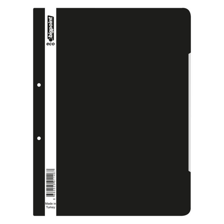 Bigpoint Telli Dosya, Poşet Dosya İçin , 80g, 180 A4 Kapasiteli, Siyah - 1