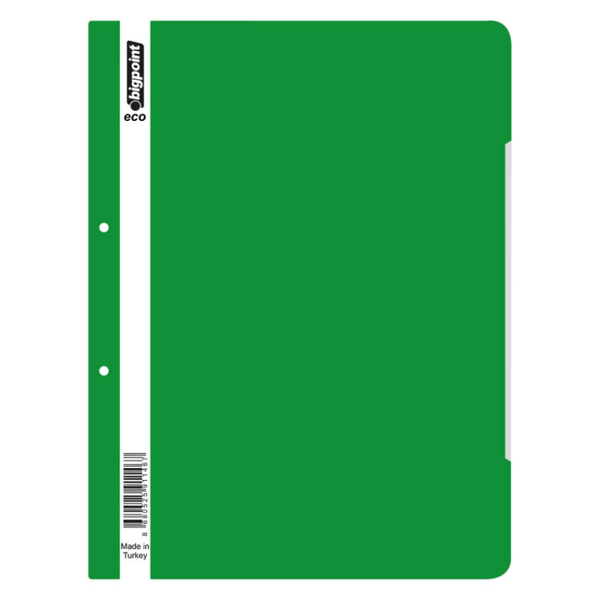 Bigpoint Telli Dosya, Poşet Dosya İçin, 80g, 180 A4 Kapasiteli, Yeşil - 1