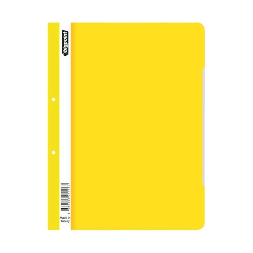 Bigpoint Telli Dosya Sarı, Standart, A4 Poşet Dosya İçin, Metal Tel - 1