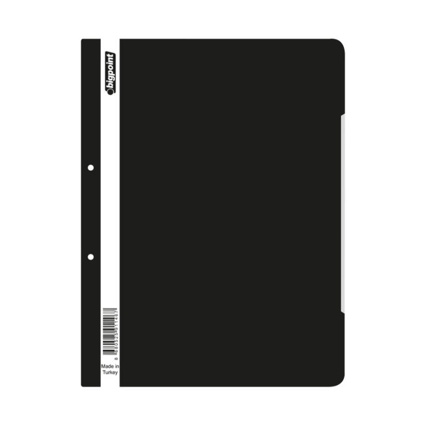 Bigpoint Telli Dosya Siyah, Standart, A4 Poşet Dosya İçin, Metal Tel - 1