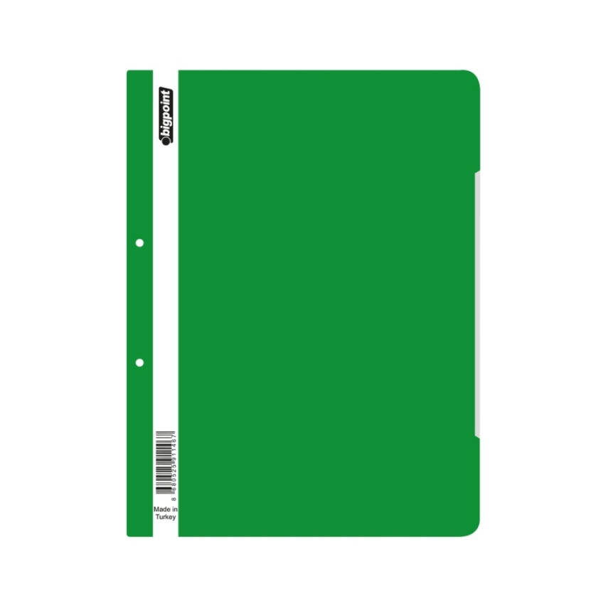 Bigpoint Telli Dosya Yeşil, Standart, A4 Poşet Dosya İçin, Metal Tel - 1