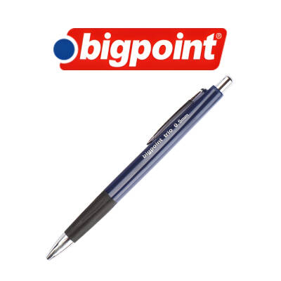 Bigpoint Trio Versatil Kalem, 0.5 mm, Gizlenbilir Uçlu, Mavi - 3