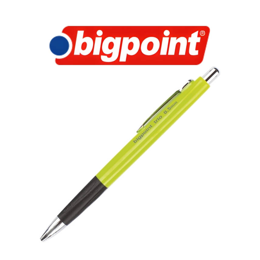 Bigpoint Trio Versatil Kalem, 0.5 mm, Gizlenbilir Uçlu, Yeşil - 3
