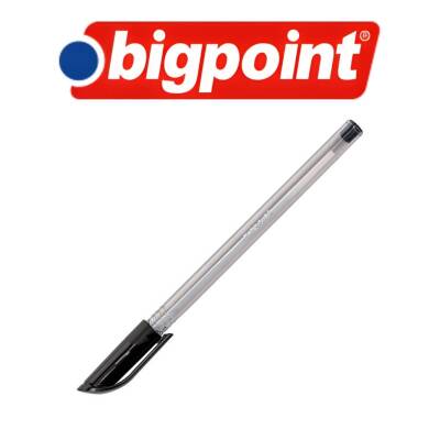 Bigpoint Tükenmez Kalem, 0.7 mm, 4 km Yazma, Yağ Bazlı Mürekkep, Siyah - 4