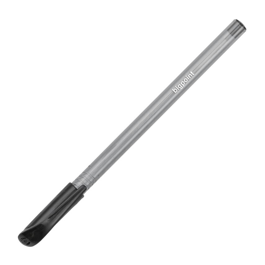 Bigpoint Tükenmez Kalem, 1.0 mm, 3 km Yazma, Yağ Bazlı Mürekkep, Siyah - 1
