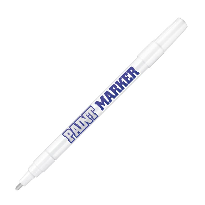 Bigpoint Yuvarlak Uçlu Paint Marker, İnce Uç, Endüstriyel Kalıcı,Gümüş - 1