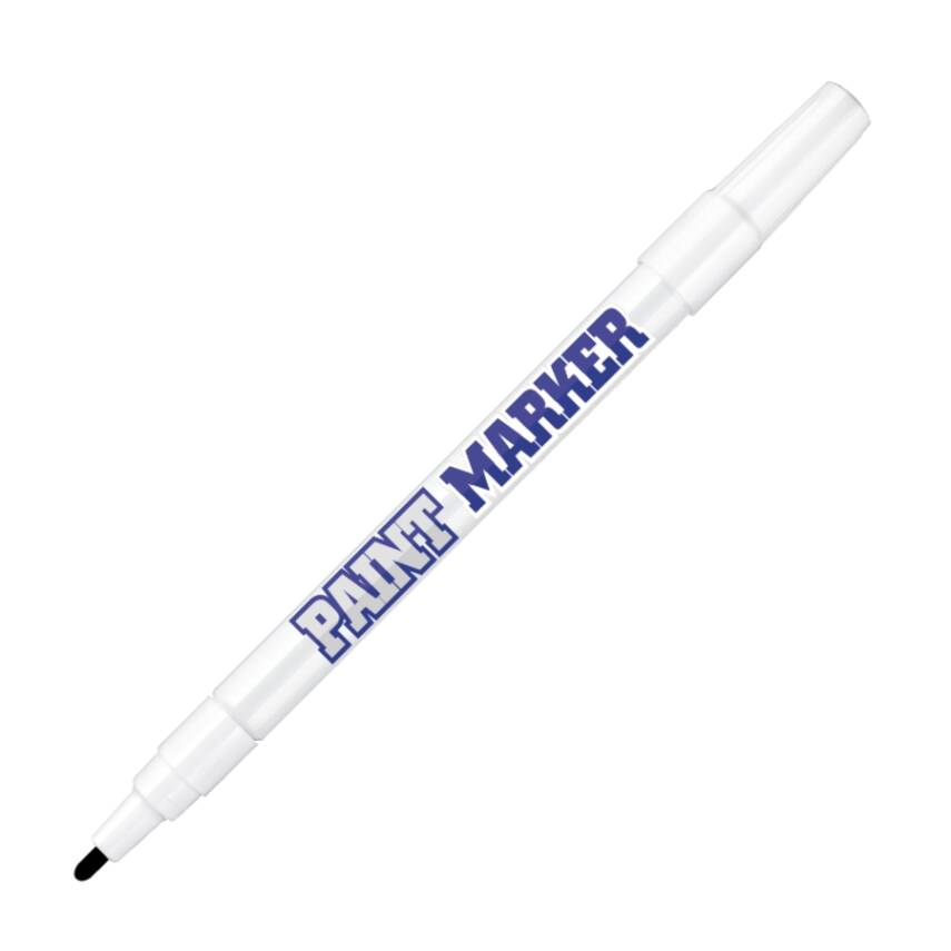 Bigpoint Yuvarlak Uçlu Paint Marker, İnce Uç, Endüstriyel Kalıcı,Siyah - 1
