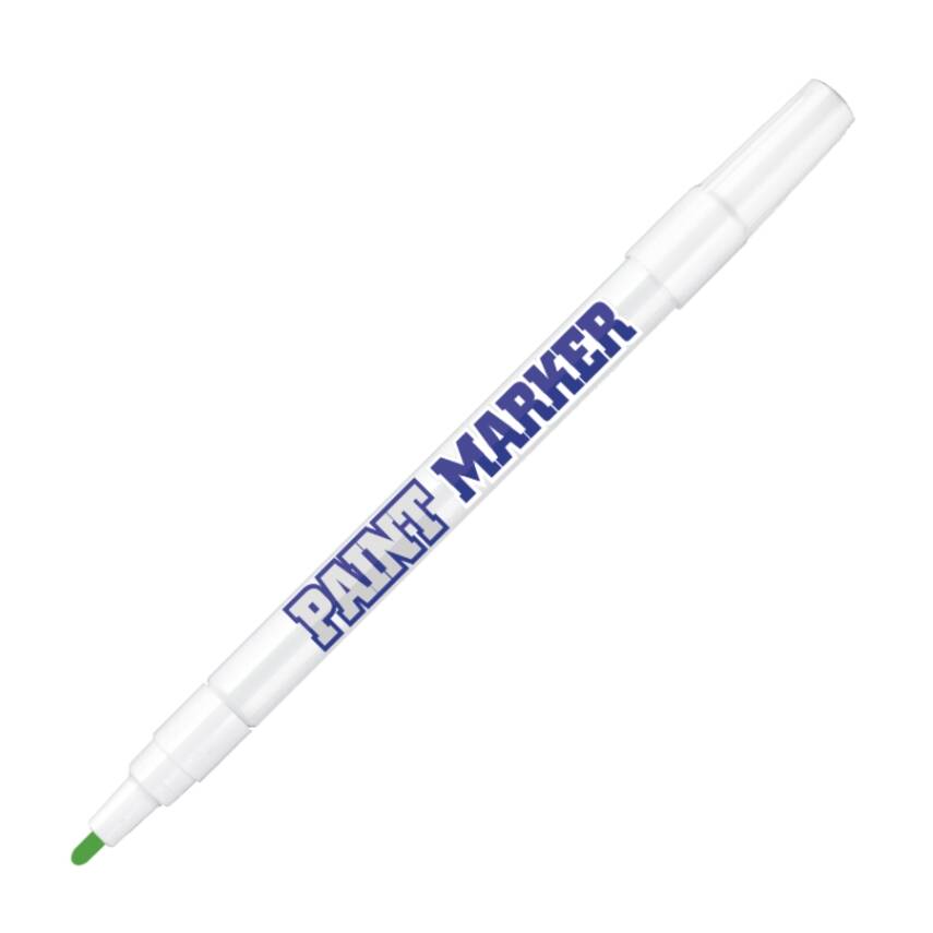 Bigpoint Yuvarlak Uçlu Paint Marker, İnce Uç, Endüstriyel Kalıcı,Yeşil - 1