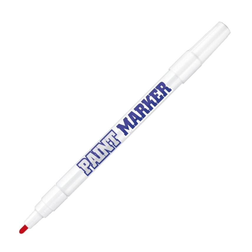 Bigpoint Yuvarlak Uçlu Paint Marker, İnce Uçlu, Kalıcı, Kırmızı - 1