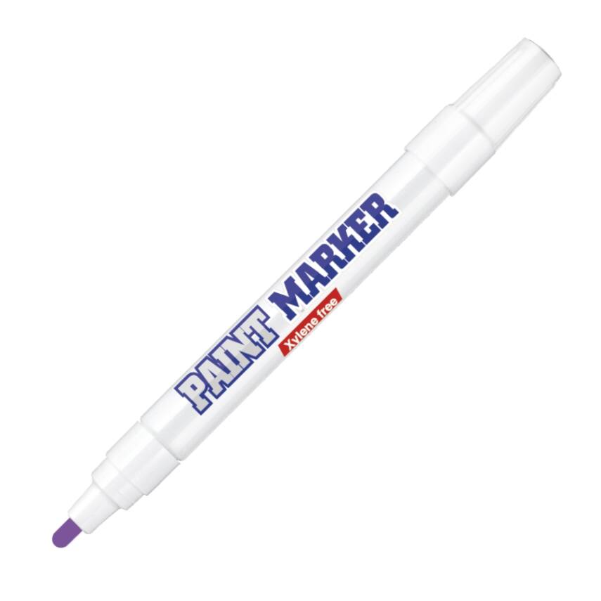 Bigpoint Yuvarlak Uçlu Paint Marker, Kalın Uç, Endüstriyel Kalıcı, Mor - 1