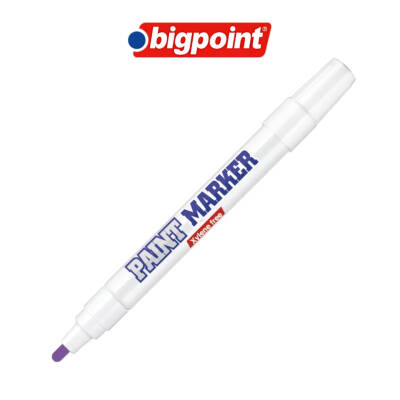 Bigpoint Yuvarlak Uçlu Paint Marker, Kalın Uç, Endüstriyel Kalıcı, Mor - 2