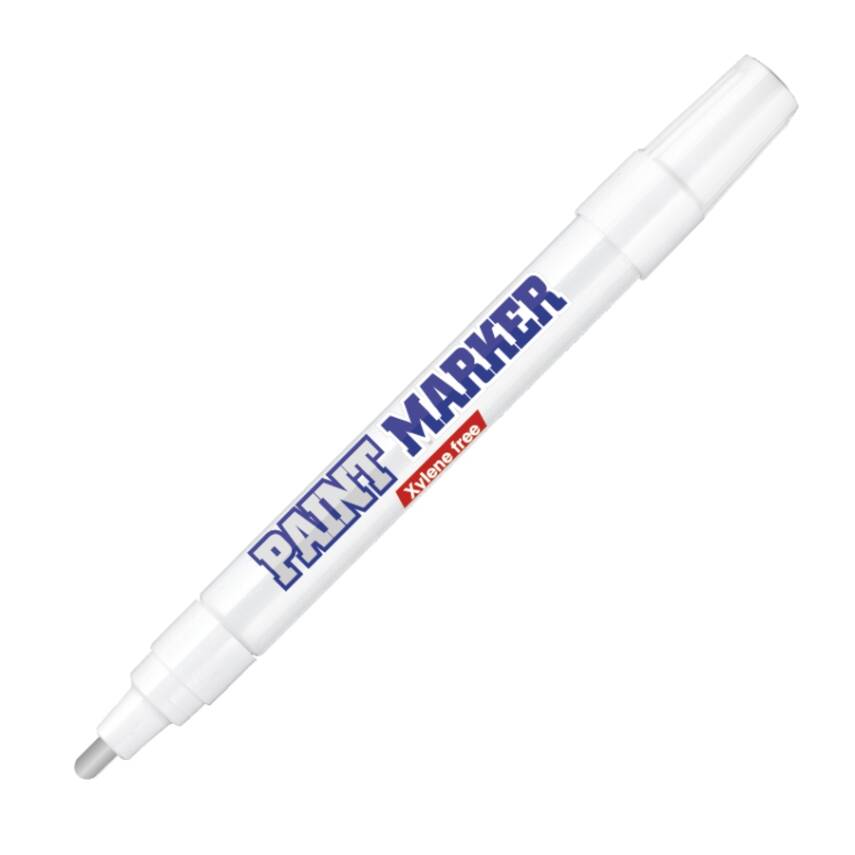 Bigpoint Yuvarlak Uçlu Paint Marker, Kalın Uç Endüstriyel Kalıcı,Gümüş - 1