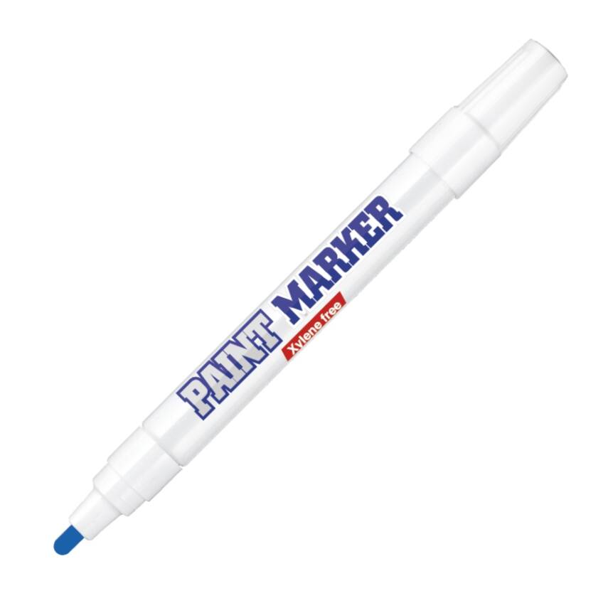 Bigpoint Yuvarlak Uçlu Paint Marker, Kalın Uç, Endüstriyel Kalıcı,Mavi - 1