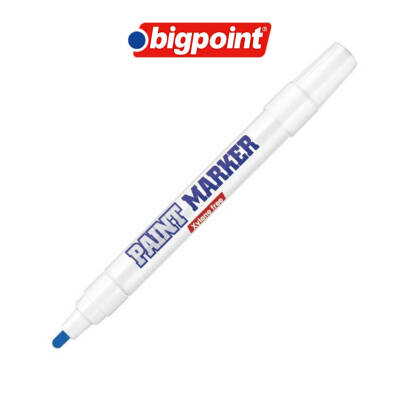 Bigpoint Yuvarlak Uçlu Paint Marker, Kalın, Endüstriyel Kalıcı, Mavi - 2
