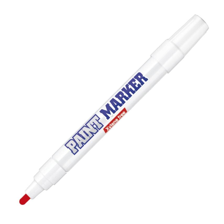 Bigpoint Yuvarlak Uçlu Paint Marker, Kalın Uçlu, Kalıcı,Kırmızı - 1