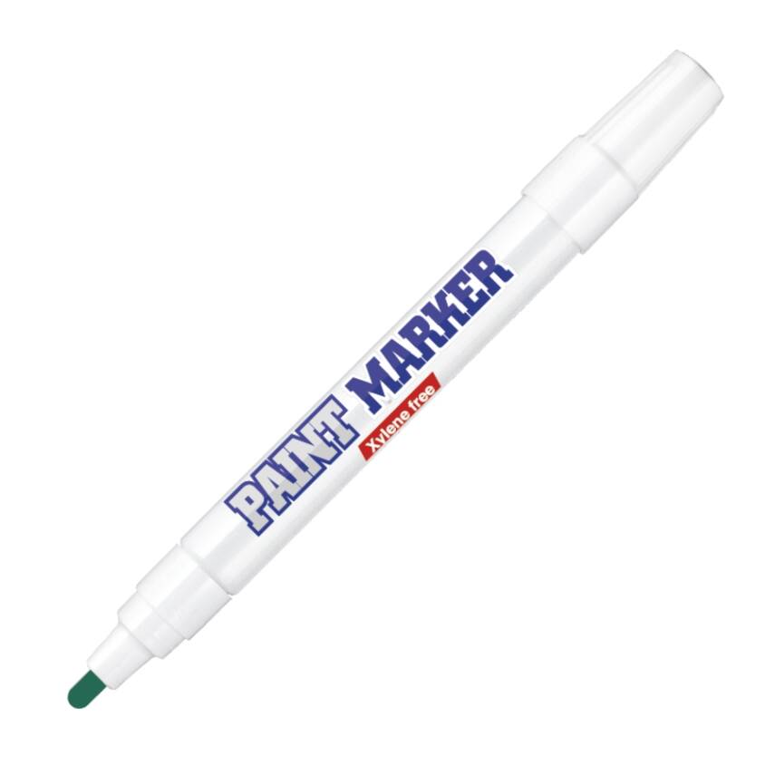 Bigpoint Yuvarlak Uçlu Paint Marker,Kalın Uç, Endüstriyel Kalıcı,Yeşil - 1