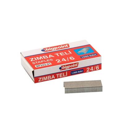 Bigpoint Zımba Teli 1000 Adet 24/6 - 26/6, 10 Adet, Zımba ile Uyumlu - 3