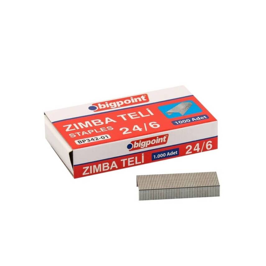 Bigpoint Zımba Teli 1000 Adet 24/6 - 26/6, 10 Adet, Zımba ile Uyumlu - 3