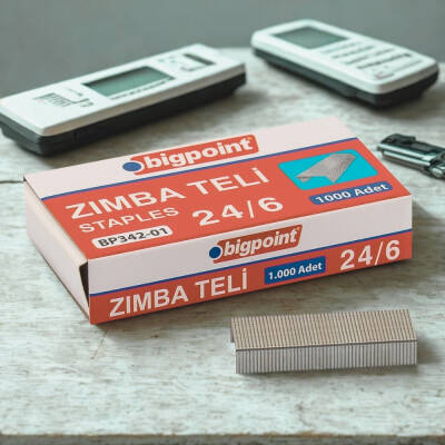 Bigpoint Zımba Teli, 1000’li, No: 24/6, 26/6 Zımba Uyumlu, Dayanıklı - 4