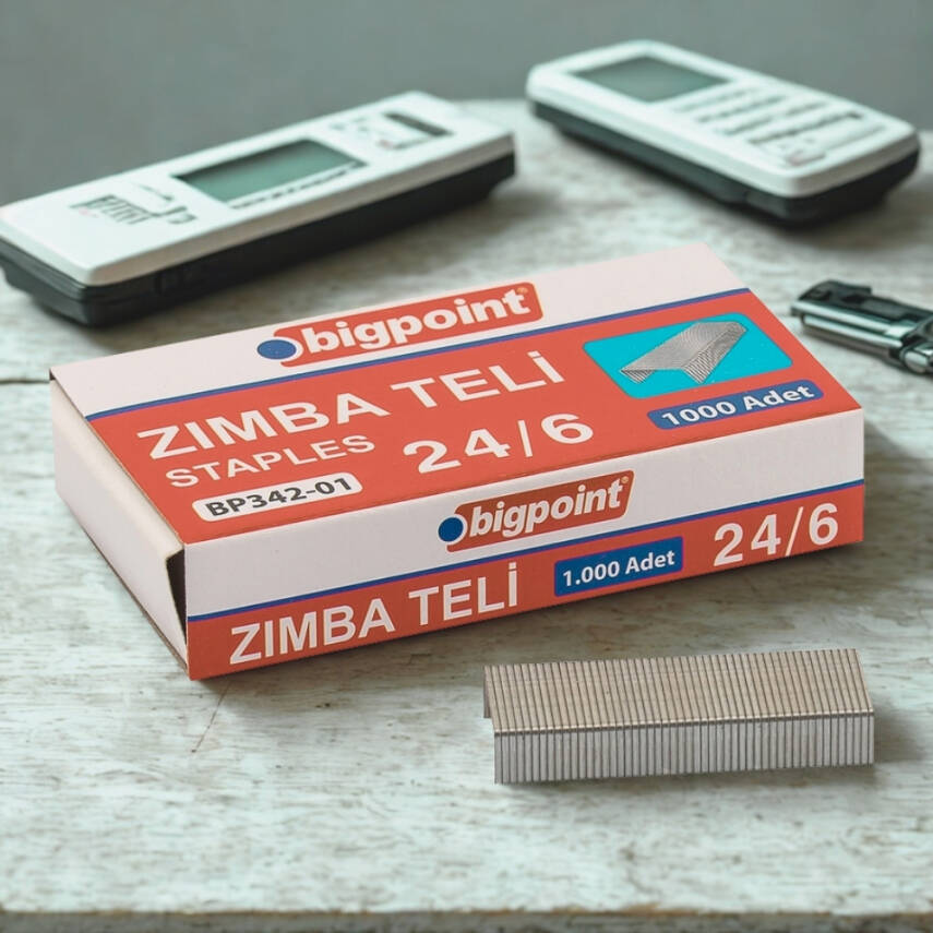 Bigpoint Zımba Teli, 1000’li, No: 24/6, 26/6 Zımba Uyumlu, Dayanıklı - 4
