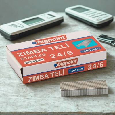 Bigpoint Zımba Teli, 1000’li, No: 24/6, 26/6 Zımba Uyumlu, Dayanıklı - 4