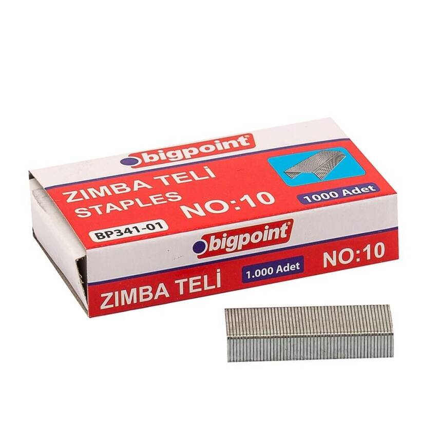 Bigpoint Zımba Teli, 1000’li, No:10 Uyumlu, Dayanıklı ve Güçlü - 1
