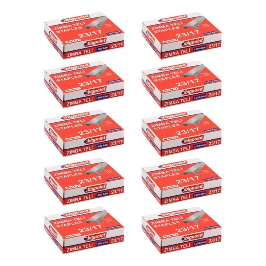 Bigpoint Zımba Teli No: 23/17, 1000 Adet, 10 Adet Kutu, 160 Sayfa - 2