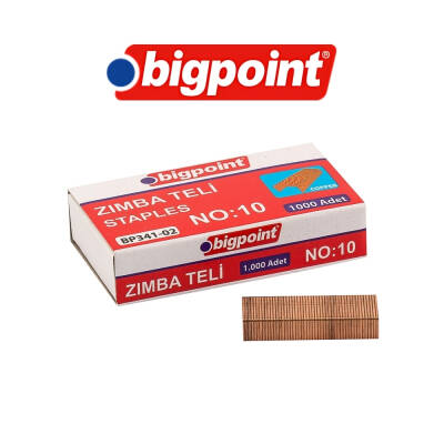 Bigpoint Zımba Teli No:10, Sarı, 1000 Adet, 15 Sayfaya Kadar Uyumlu - 3