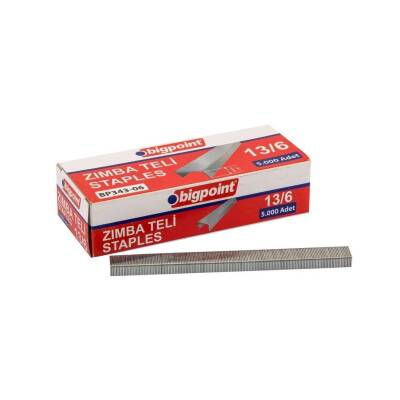 Bigpoint Zımba Teli No:13/6, 5000 Adet, 6 mm Kalınlığa Kadar Uyumlu - Bigpoint