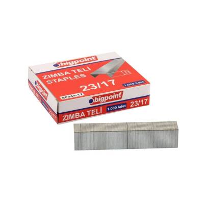 Bigpoint Zımba Teli No:23/17, 1000 Adet, 160 Sayfaya Kadar Uyumlu - Bigpoint