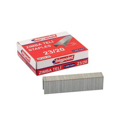 Bigpoint Zımba Teli No:23/20, 1000 Adet, 200 Sayfaya Kadar Uyumlu - Bigpoint