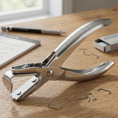 Bigpoint Zımba Teli Sökücü, Pens Tipi, Özel Ayarlanmış Ağız, Krom - 2