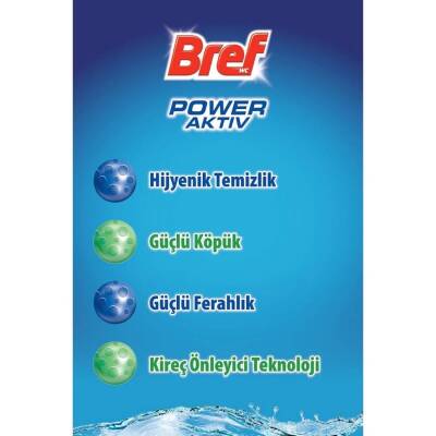 Bref Klozet Kokusu, Power Aktif, 50 gr, Tekli 4 Top, Çam Kokulu - 3