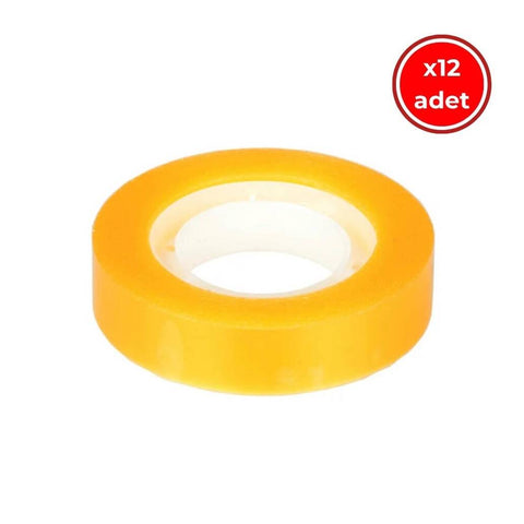 Bigpoint Selo Bant, 12 Adet, 12 mm x 33 m, Şeffaf, Ofis için Uygun