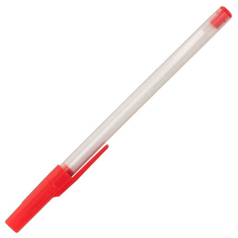 Bigpoint Tükenmez Kalem, 1.0mm,3 km Yazma, Yağ Bazlı Mürekkep, Kırmızı