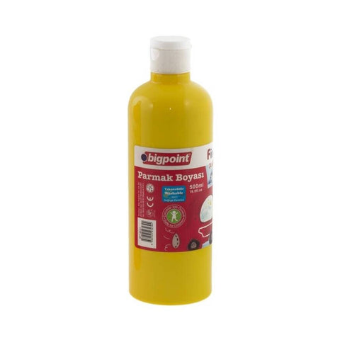 Bigpoint Parmak Boyası, 500 ml, Güvenli, Parmak ve Fırça Uyumlu, Sarı