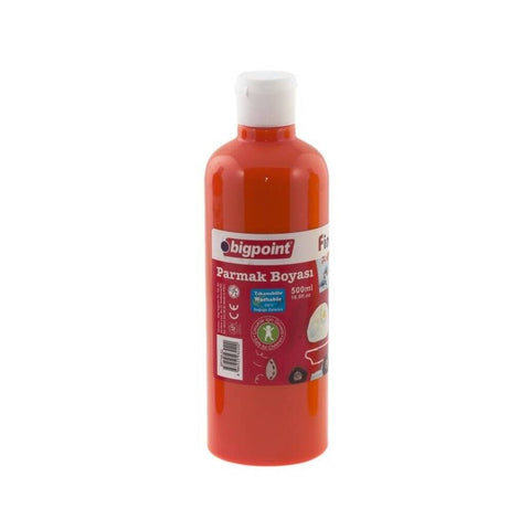 Bigpoint Parmak Boyası, 500 ml, Güvenli, Parmak ve Fırça Uyum, Turuncu