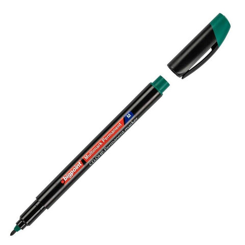 Bigpoint Asetat Kalemi, Standart Uç (M), 1.0 mm, Hızlı Kurur, Yeşil