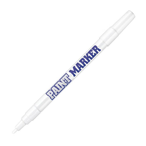 Bigpoint Yuvarlak Uçlu Paint Marker, İnce Uç, Endüstriyel Kalıcı,Beyaz