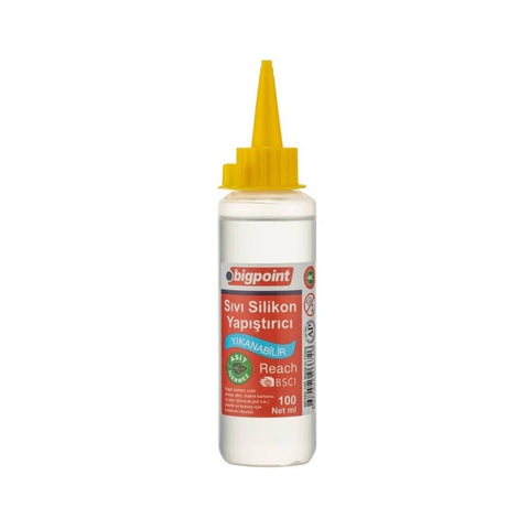 Bigpoint Sıvı Silikon Yapıştırıcı, Su Bazlı, Çok Amaçlı, 100 ml