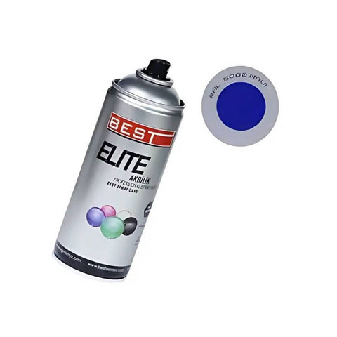 Best Elite Akrilik Sprey Boya, RAL = 5002 - Mavi, 400 ml, Dayanıklı