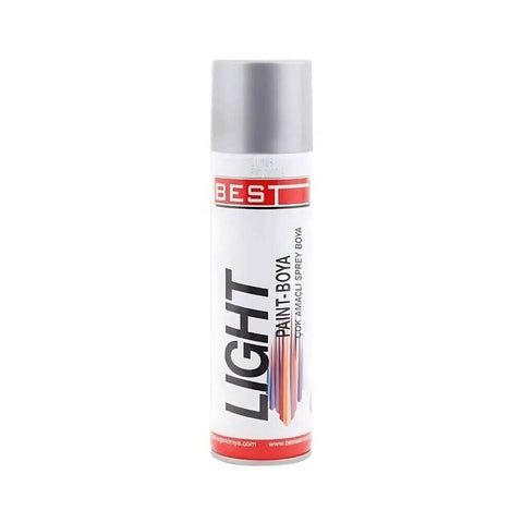 Best Light Çok Amaçlı Sprey Boya, Gümüş, 400 ml, Hızlı Kuruyan Yapı