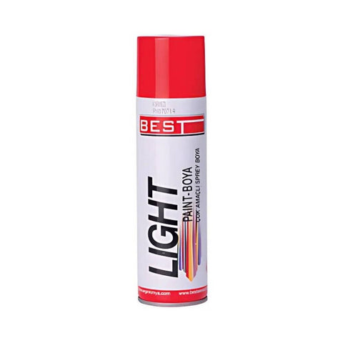 Best Light Çok Amaçlı Sprey Boya, Kırmızı, 400 ml, Hızlı Kuruyan Yapı