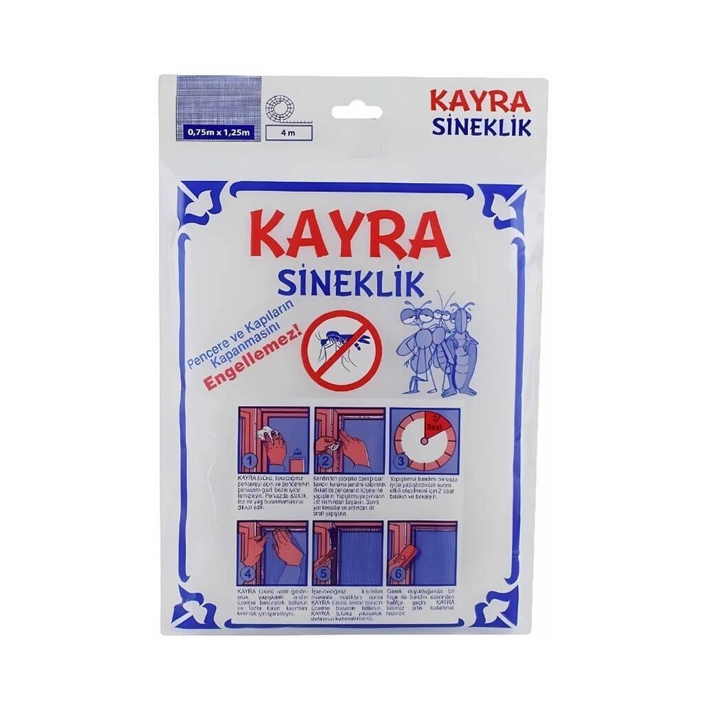 Rodoplu Basics Tül Sineklik, Kapı - Pencere'ye Takılabilir, 75 x 125cm